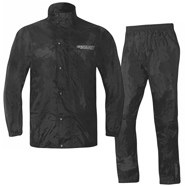 Germot Regenjacke/hose Set Scoot schwarz/gelb im Beutel