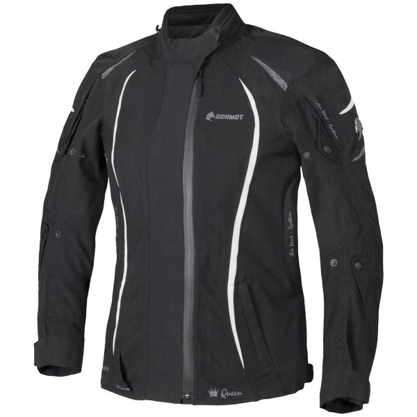 Germot | Jacke | MotoQueen | schwarz/weiß