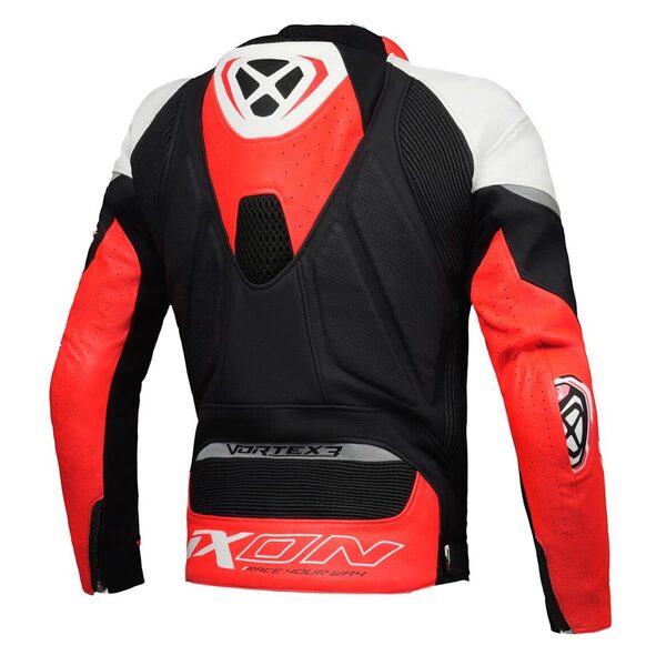 Ixon | Lederjacke | Vortex 3 | Herren | schwarz/weiß/rot