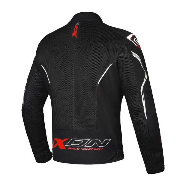 Ixon Textiljacke Flicker Herren, schwarz/weiß/rot - Größe S