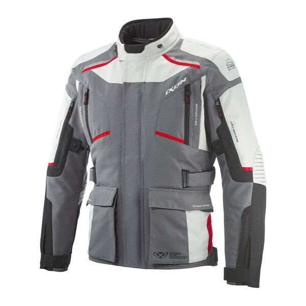 Ixon | Textiljacke | Midgard | Herren | grau/schwarz/rot