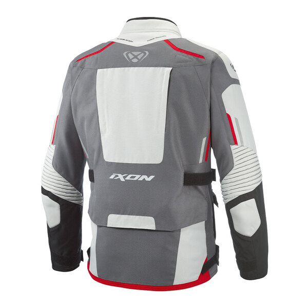 Ixon | Textiljacke | Midgard | Herren | grau/schwarz/rot