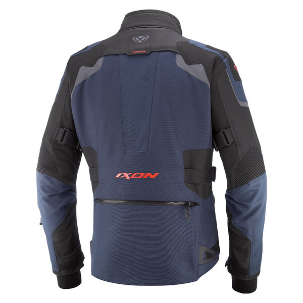 Ixon Textiljacke Odin Herren, navy/schwarz/fluo-rot - Größe S