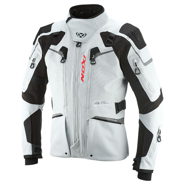 Ixon | Textiljacke | Odin | Herren | hellgrau/schwarz