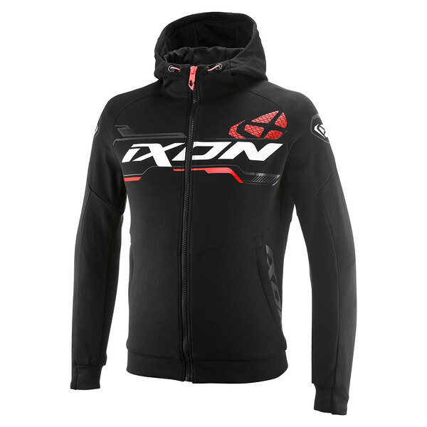 Ixon | Hoodie | Touchdown Ultra | Herren | schwarz/weiß/rot