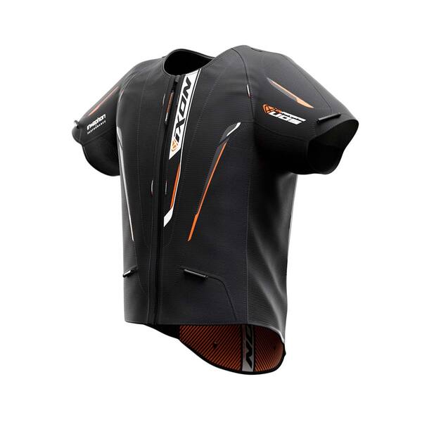 Ixon IX-Airbagweste U05 Herren, schwarz/orange - Größe XS