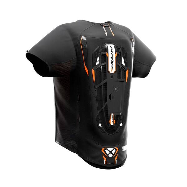 Ixon IX-Airbagweste U05 Herren, schwarz/orange - Größe XS