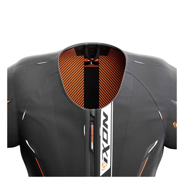 Ixon IX-Airbagweste U05 Herren, schwarz/orange - Größe XS