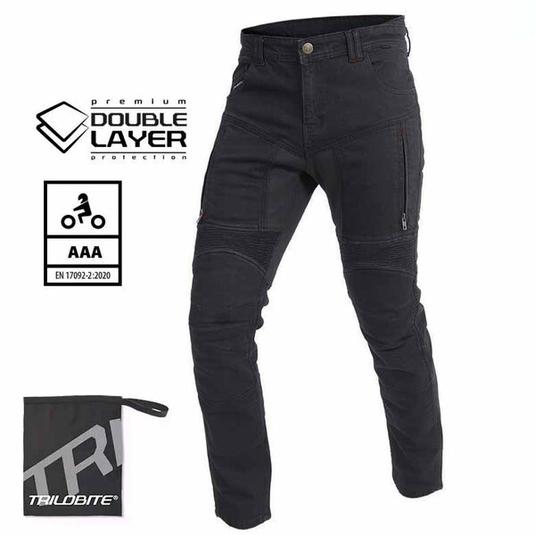 Trilobite Jeans | Parado | Doublelayer | CE AAA | Herren | schwarz | Slim Fit | L32