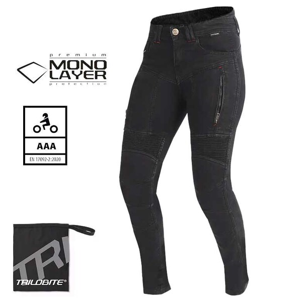 Trilobite Jeans Parado Monolayer Damen schwarz Slim Fit - L32