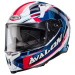 Caberg Helm | Avalon X | Optic | weiß/blau-rot