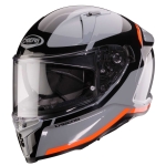 Caberg Helm | Avalon X | Pure | grau/schwarz-fluo-orange