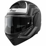 Germot Helm | GM 1000 | matt-schwarz/grau-weiß